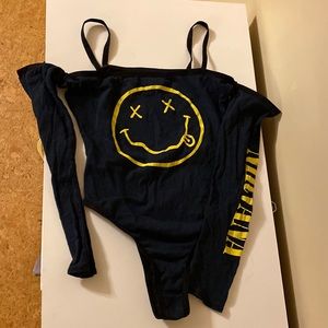 Nirvana high-cut bodysuit